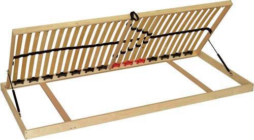 Rošt Primatex Plus 90/200cm,s otevíráním zboku - přírodní barvy, Konvenční, dřevo (90/200cm) - Primatex
