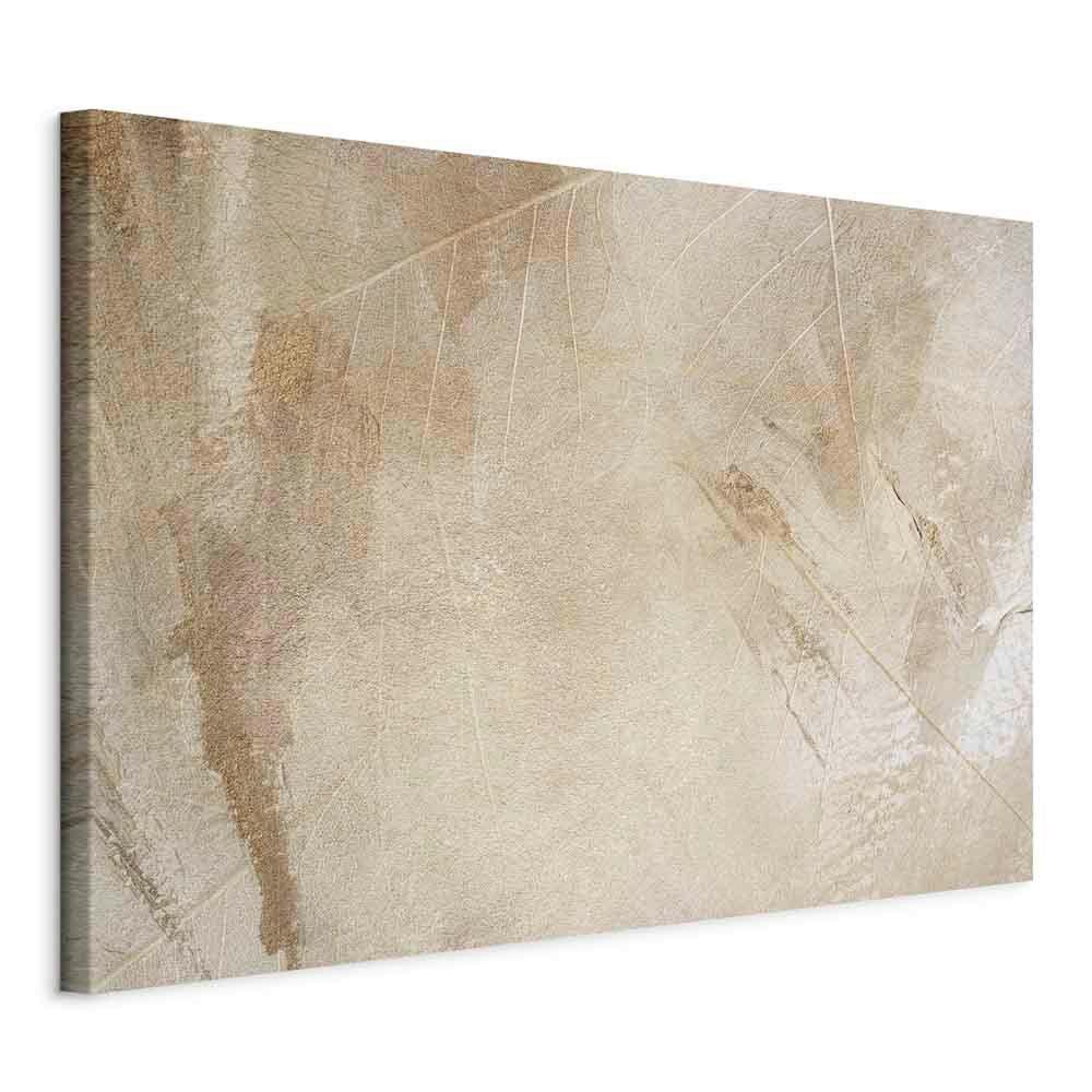 Leinwandbild Peaceful Cappuccino Grauweiß B: 120 cm - Grauweiß/Cappuccino, Basics, Holz/Textil (120/80/1.2cm) - artgeist