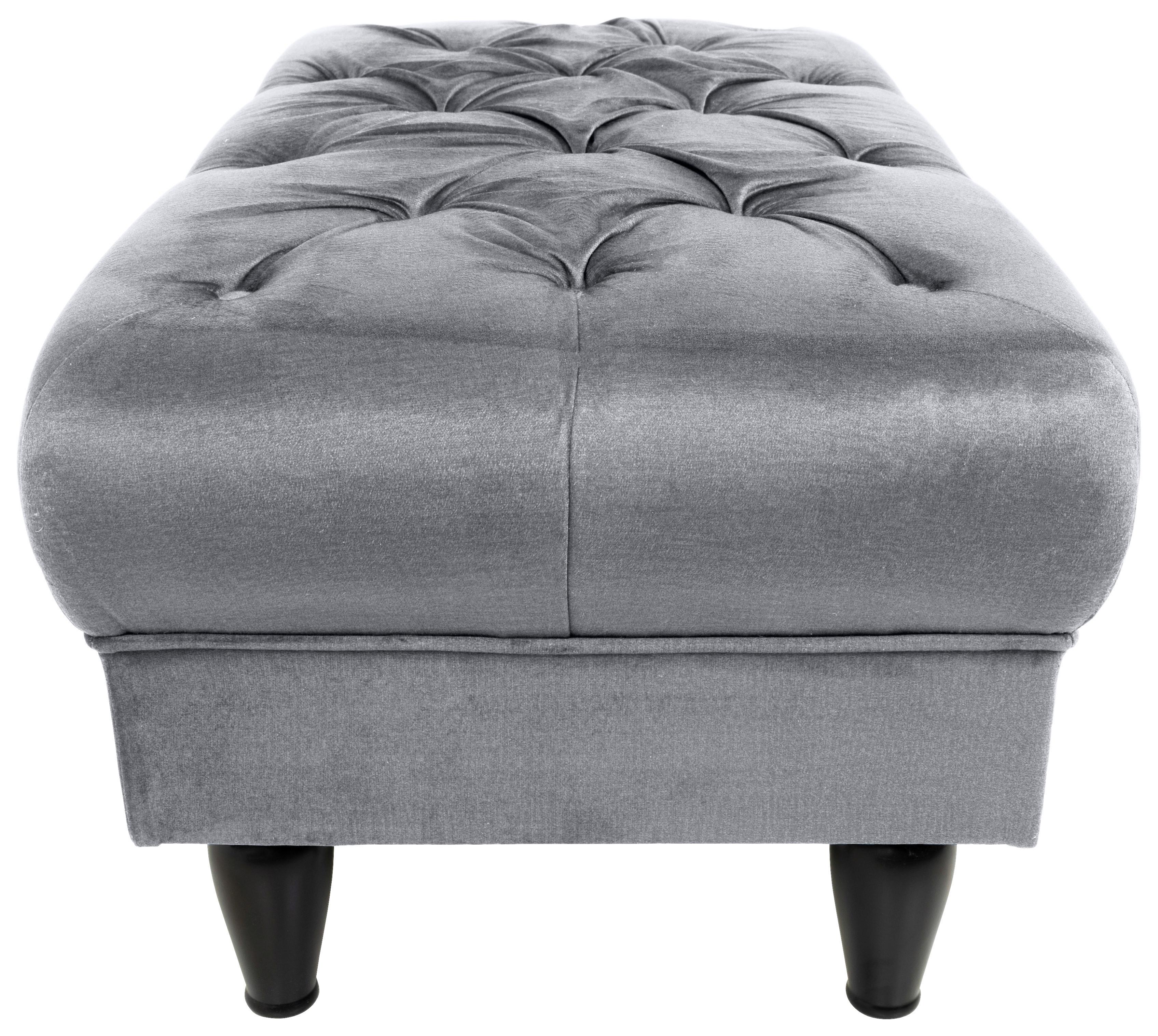 Hocker Cupido - Schwarz/Grau, Design, Textil (110/44/56cm) - MID.YOU