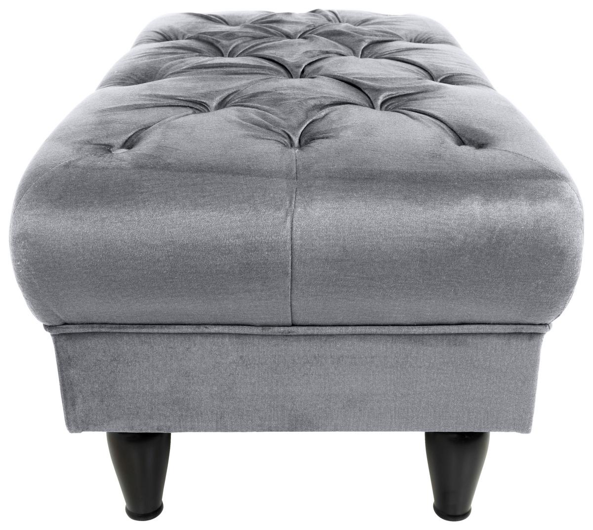 Hocker Cupido - Schwarz/Grau, Design, Textil (110/44/56cm) - MID.YOU