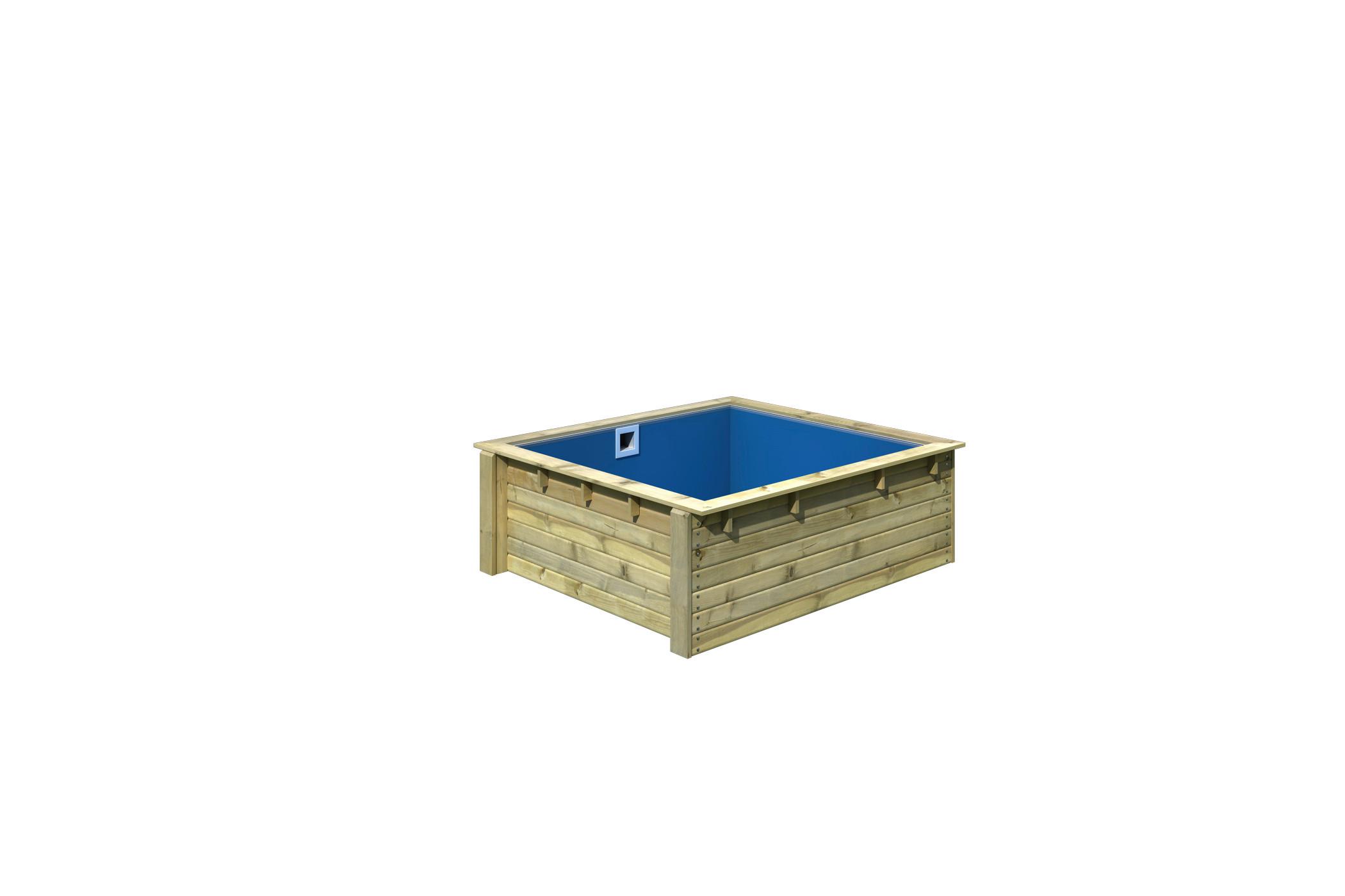 Pool-Set Minipool Percy 40160 Minipool Percy - Blau/Naturfarben, Basics, Holz (220/78/223cm)