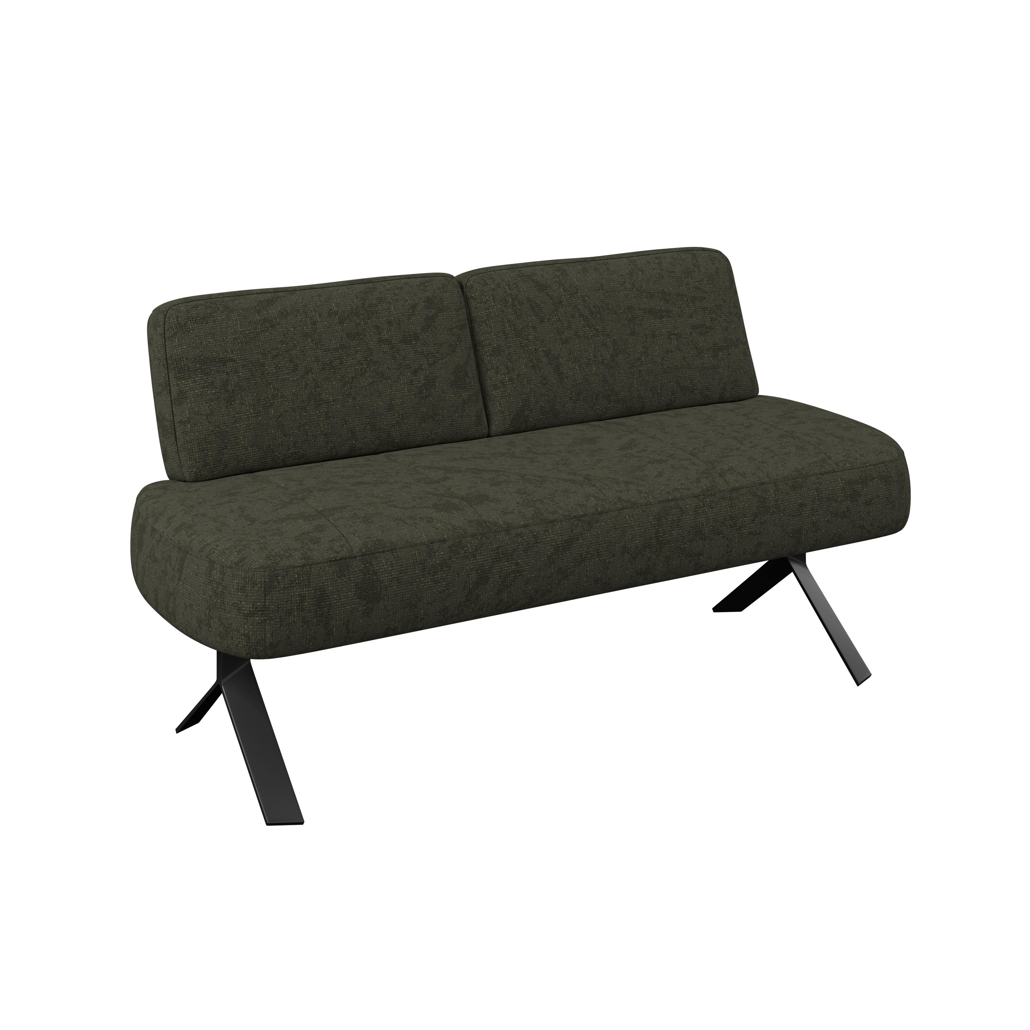 Sitzbank grün mit Metallbeinen Ulmo B: 162 cm