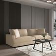Megasofa Pelle-Megasofa - Wengefarben/Beige, Trend, Textil (261/124cm) - Luca Bessoni