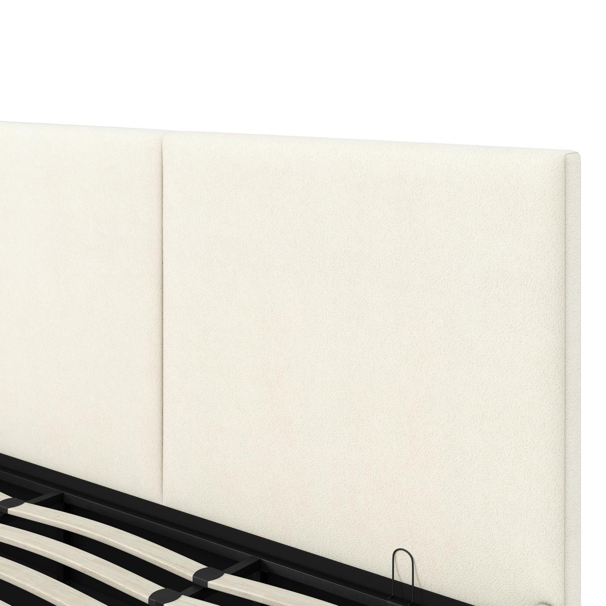 Čalúnená posteľ MILA 180x200 cm, biela - čierna/slonovinová, Modern, kov/drevo (180/200cm) - Bessagi Home