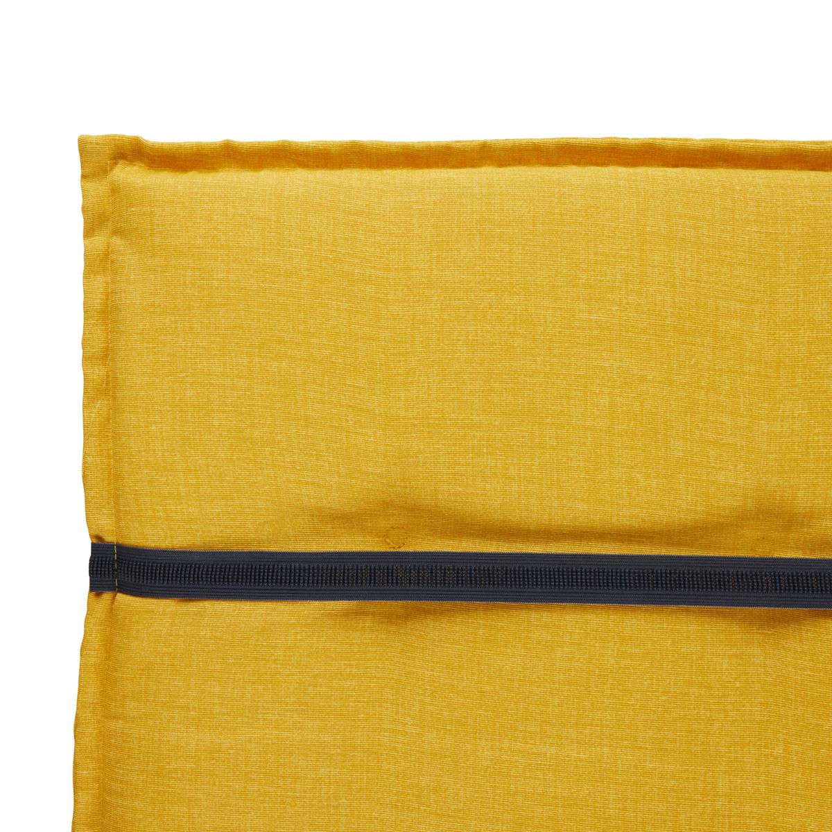 PODLOŽKA NA ŽIDLI GENF 2 - hořčicově žlutá, Basics, textil (120/48/5cm) - Mömax