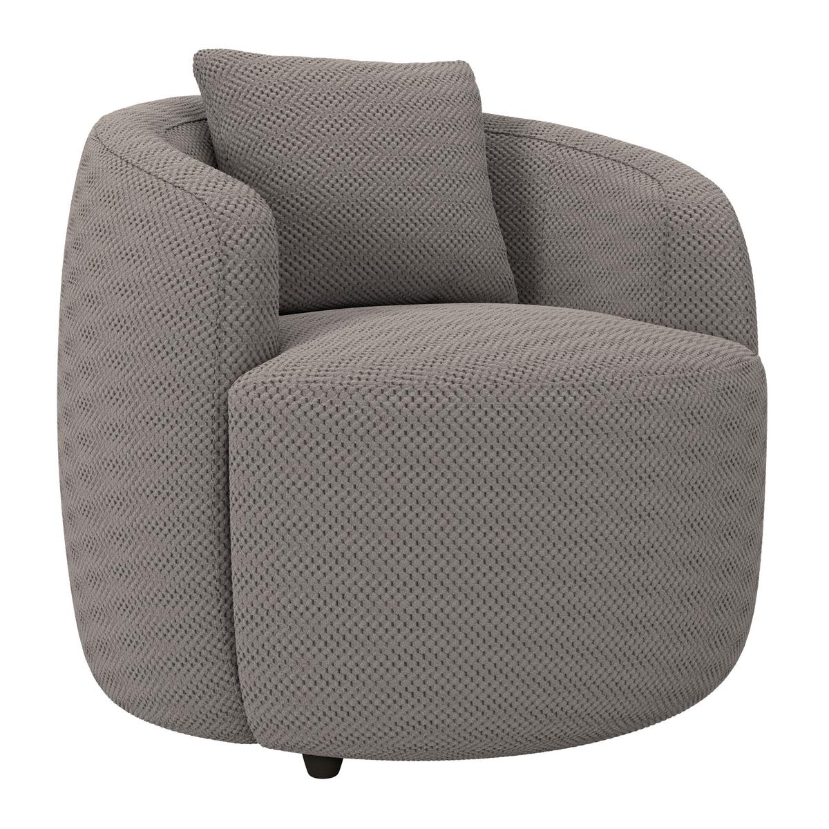 Sessel Pina - Schwarz/Cappuccino, MODERN, Textil (81/74/81cm)