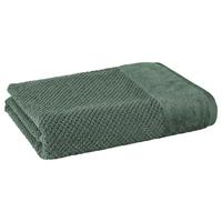 DUSCHTUCH Popcorn 70x140 cm Dunkelgrün - Dunkelgrün, Basics, Textil (70/140cm)