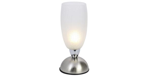 Tischlampe Eno Klar mit Touch-Funktion - Klar/Nickelfarben, ROMANTIK / LANDHAUS, Glas/Metall (13/28cm) - James Wood