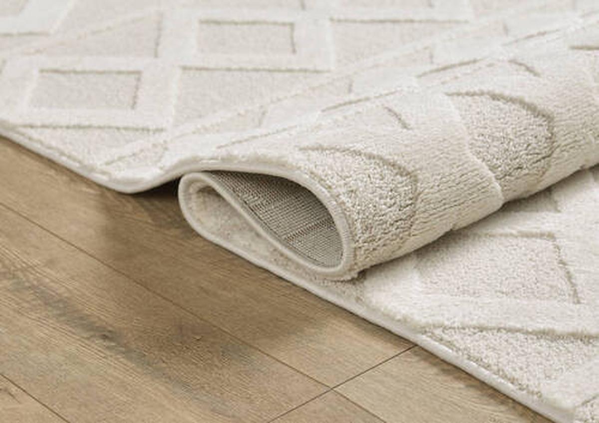 Webteppich Elio - Beige/Creme, KONVENTIONELL, Textil (120/170cm)