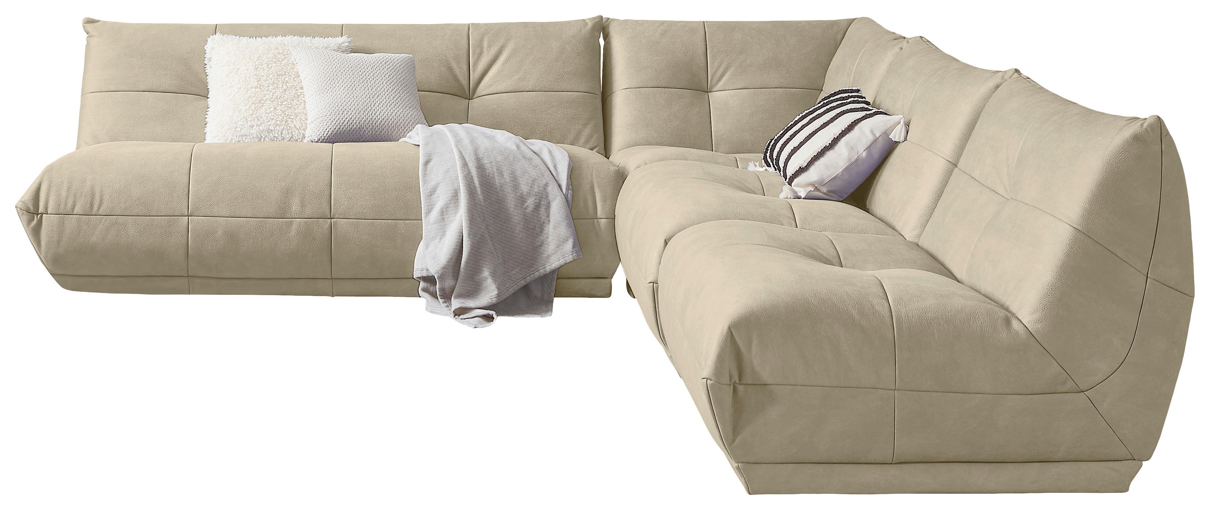 Ecksofa Giselle Creme S: 285x315 cm - Creme, Trend, Textil (285/315cm) - Livetastic