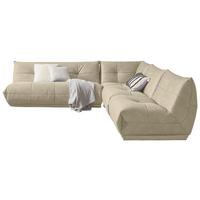 Ecksofa Giselle Creme S: 285x315 cm - Creme, Trend, Textil (285/315cm) - Livetastic
