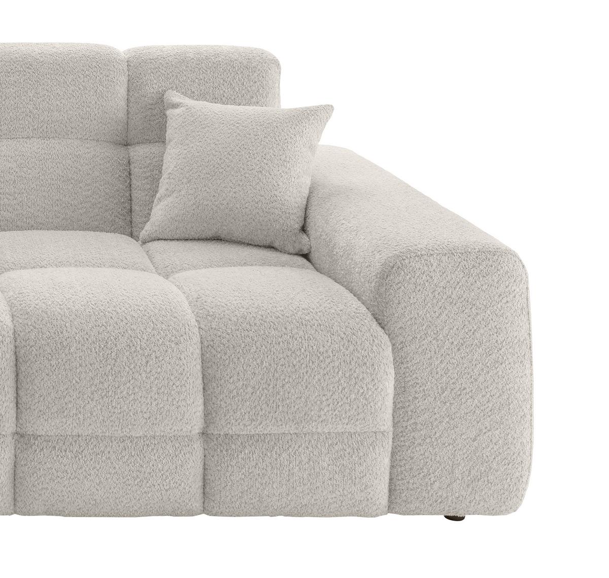 Viersitzer-Sofa Bosco, Weiß B: 300 cm - Schwarz/Weiß, MODERN, Textil (300/87/120cm) - Livetastic