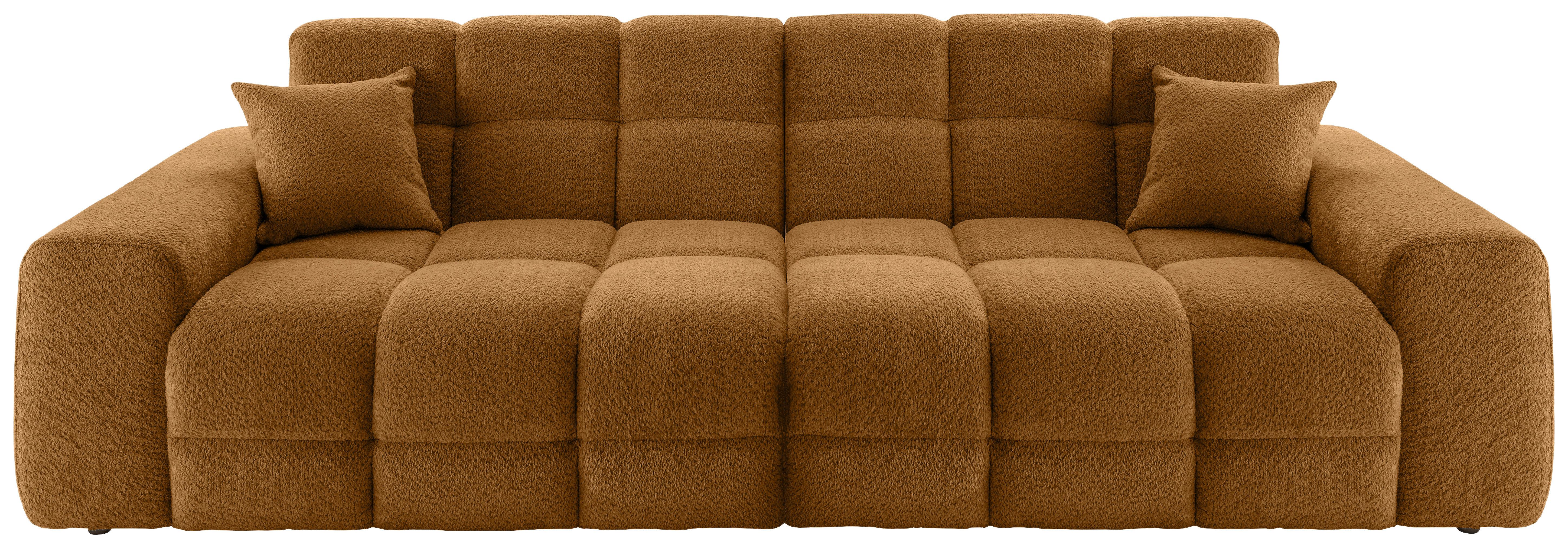 Viersitzer-Sofa Bosco, Goldfarben B: 300 cm - Goldfarben/Schwarz, MODERN, Textil (300/87/120cm) - Livetastic