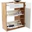 Schuhschrank Ybbs - Eichefarben/Weiß, MODERN, Holzwerkstoff (90/100/33,3cm)