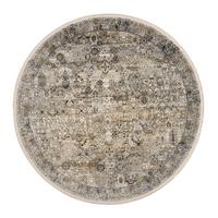 Webteppich Grau/Goldfarben Toulon Rund Ø 240 cm - Goldfarben/Grau, LIFESTYLE, Textil (240cm) - Dieter Knoll