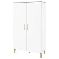 Babykleiderschrank 140032 Lumi - Eichefarben/Weiß, Design, Holz/Holzwerkstoff (110/189/56cm) - Pinolino