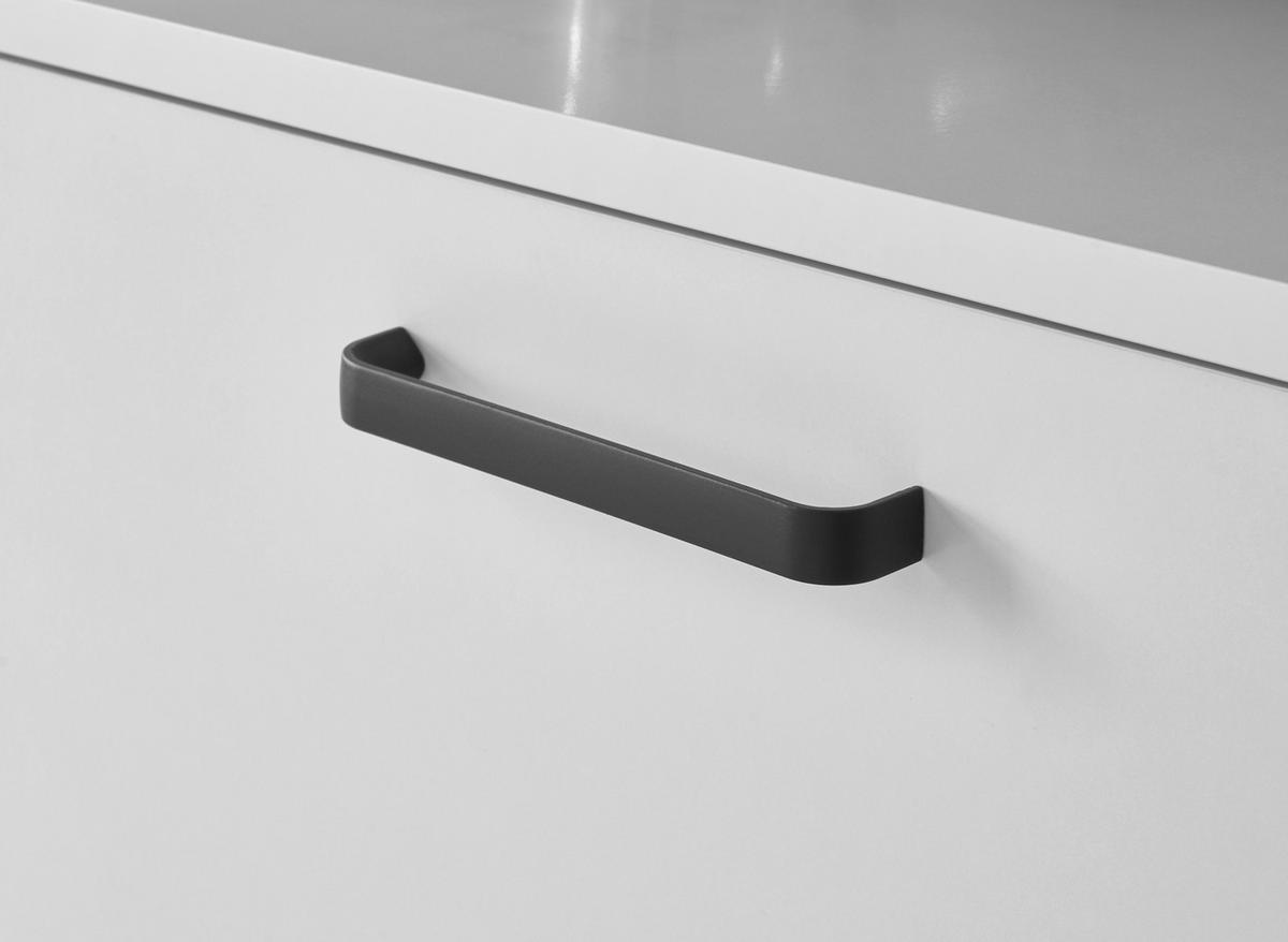 Waschbeckenunterschrank Vanice B: 70 cm Weiß - Schwarz/Weiß, MODERN, Holzwerkstoff (70/60/35cm) - MID.YOU