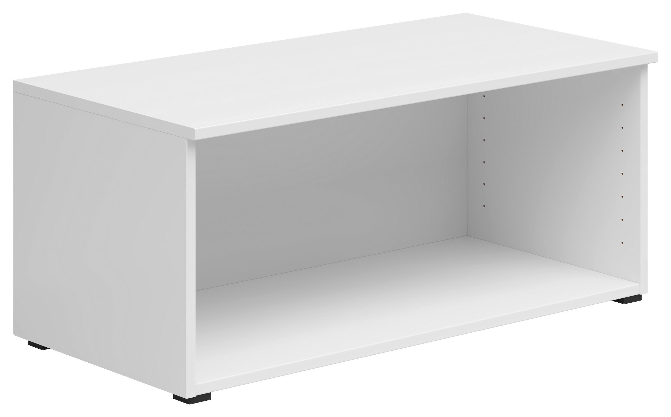 Regálový nadstavec MULTISTAURAUM, š: 80 cm - biela, Modern, kompozitné drevo (80/35/40cm)