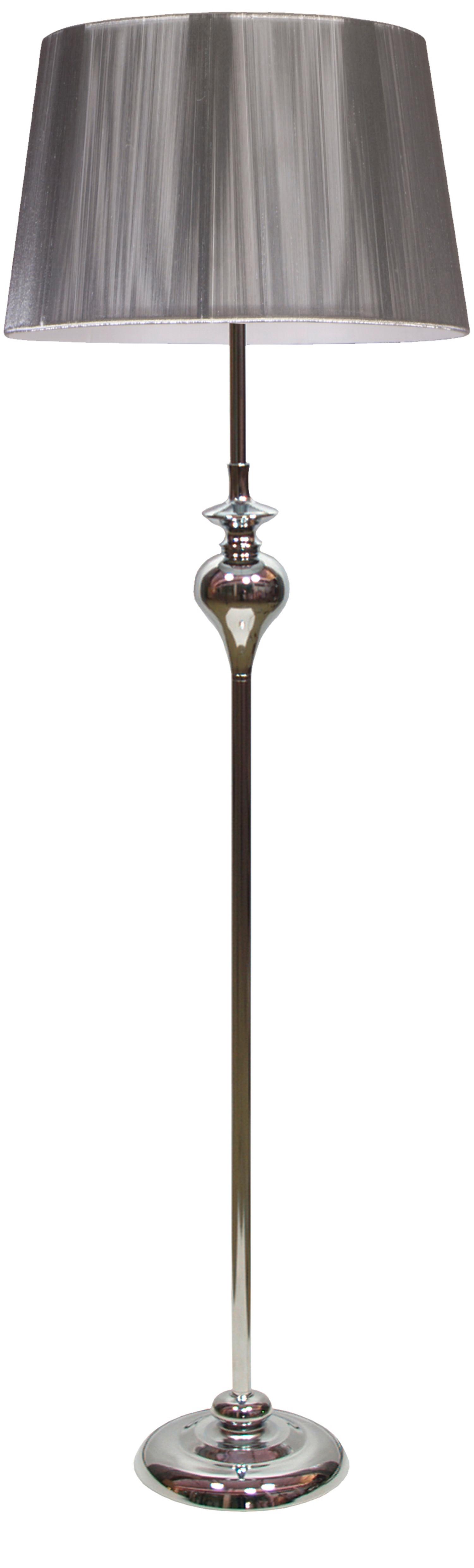 Stehleuchte 51-11947 - Silberfarben, Design, Metall (35/35/135cm)