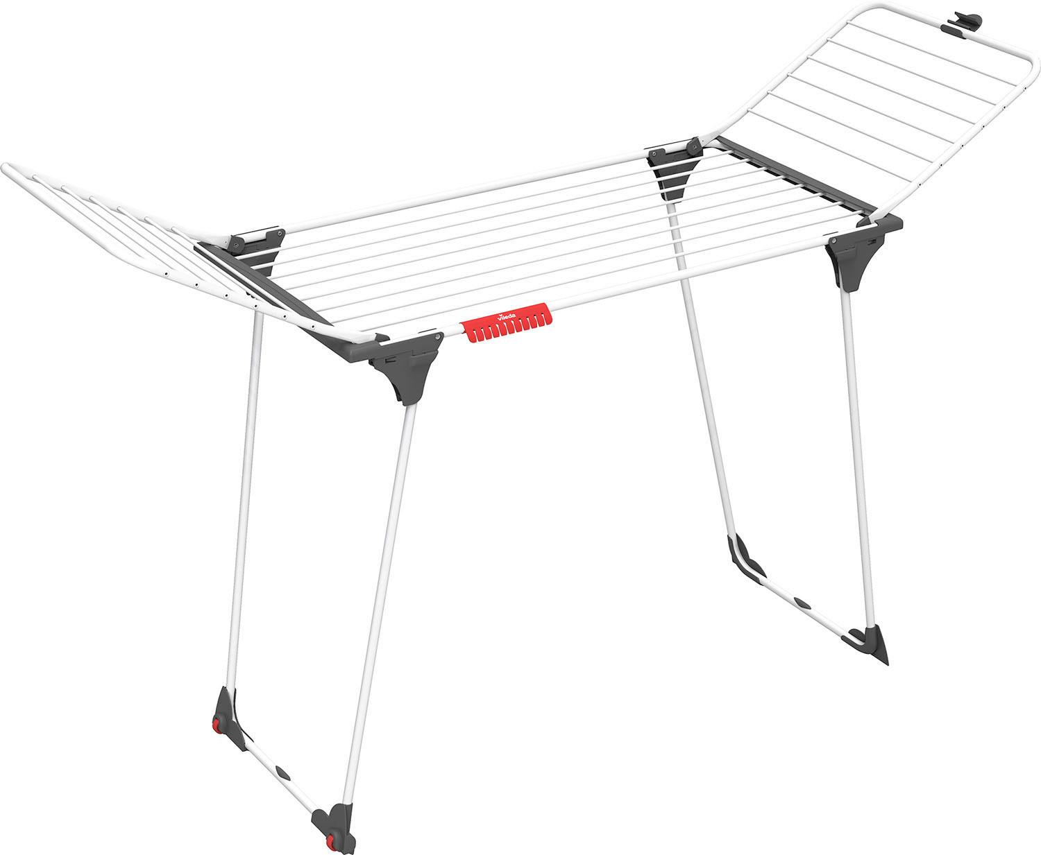 STOJACÍ SUŠÁK NA PRÁDLO KING - vysoce lesklá bílá, Basics, kov (7/108.5/58.5cm) - Vileda