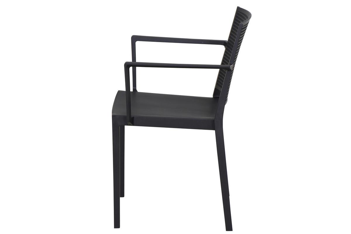 Stapelstuhl T20118 - Anthrazit, Basics, Kunststoff (46/80/56cm) - Siena Garden