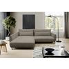 Ecksofa Abriamo Beige 204x273 cm - Beige/Schwarz, Design, Textil (204/273cm) - MID.YOU