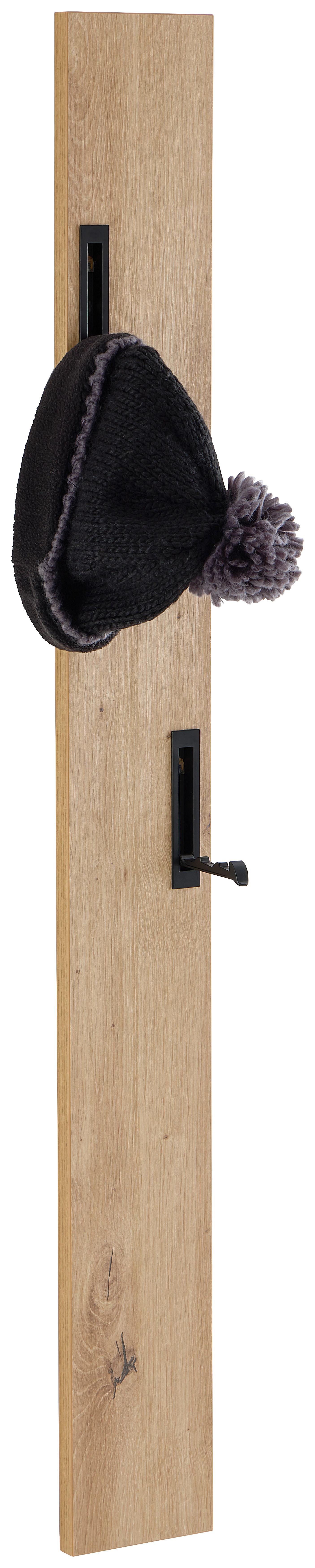 Garderobe Leony H: 110 cm Artisan Eiche Dekor, 4 Haken - Eiche Artisan, Trend, Holzwerkstoff (12/110/1,8cm)