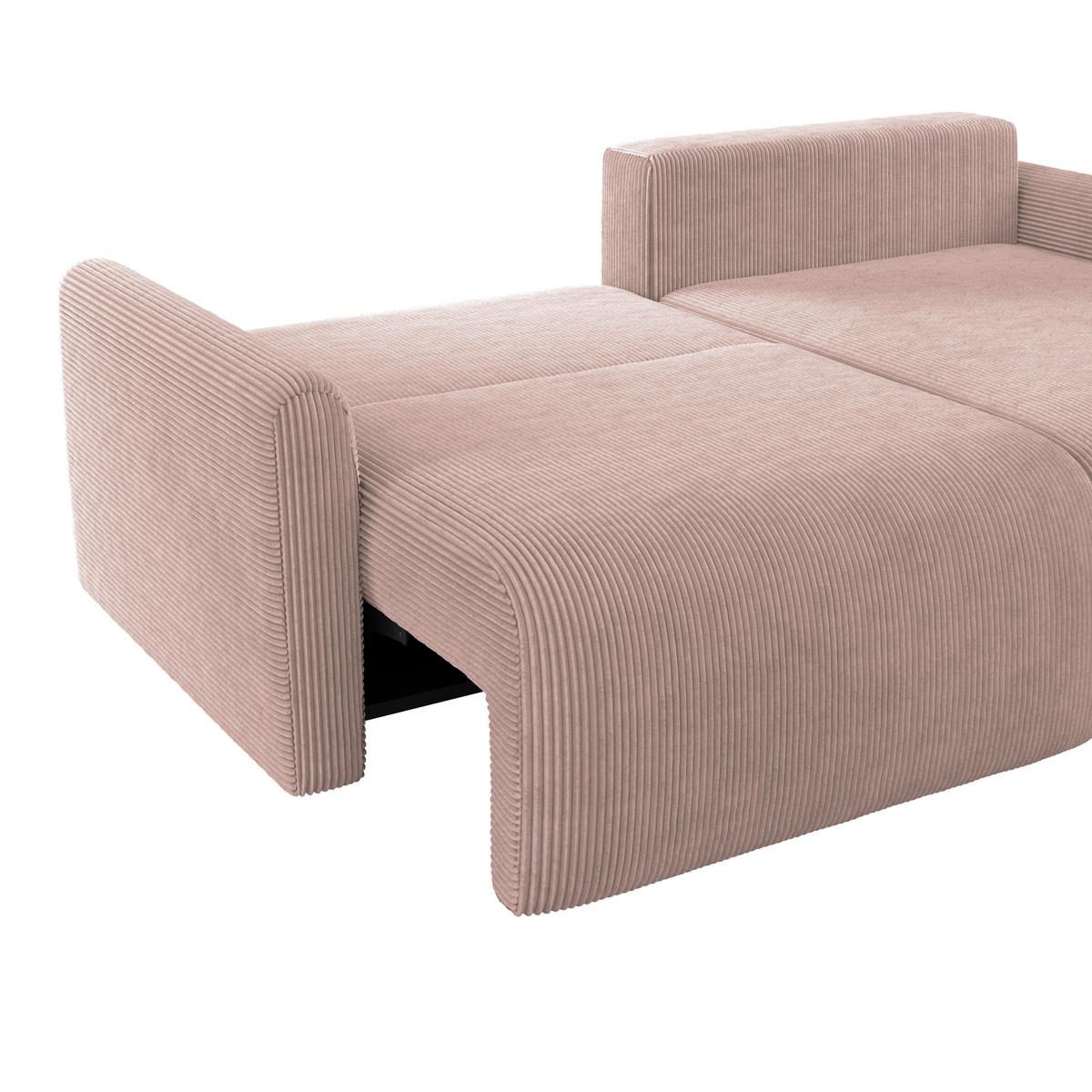 Ecksofa Josh Rosa S: 229x146 Cm - Rosa, Trend, Textil (229/146cm)