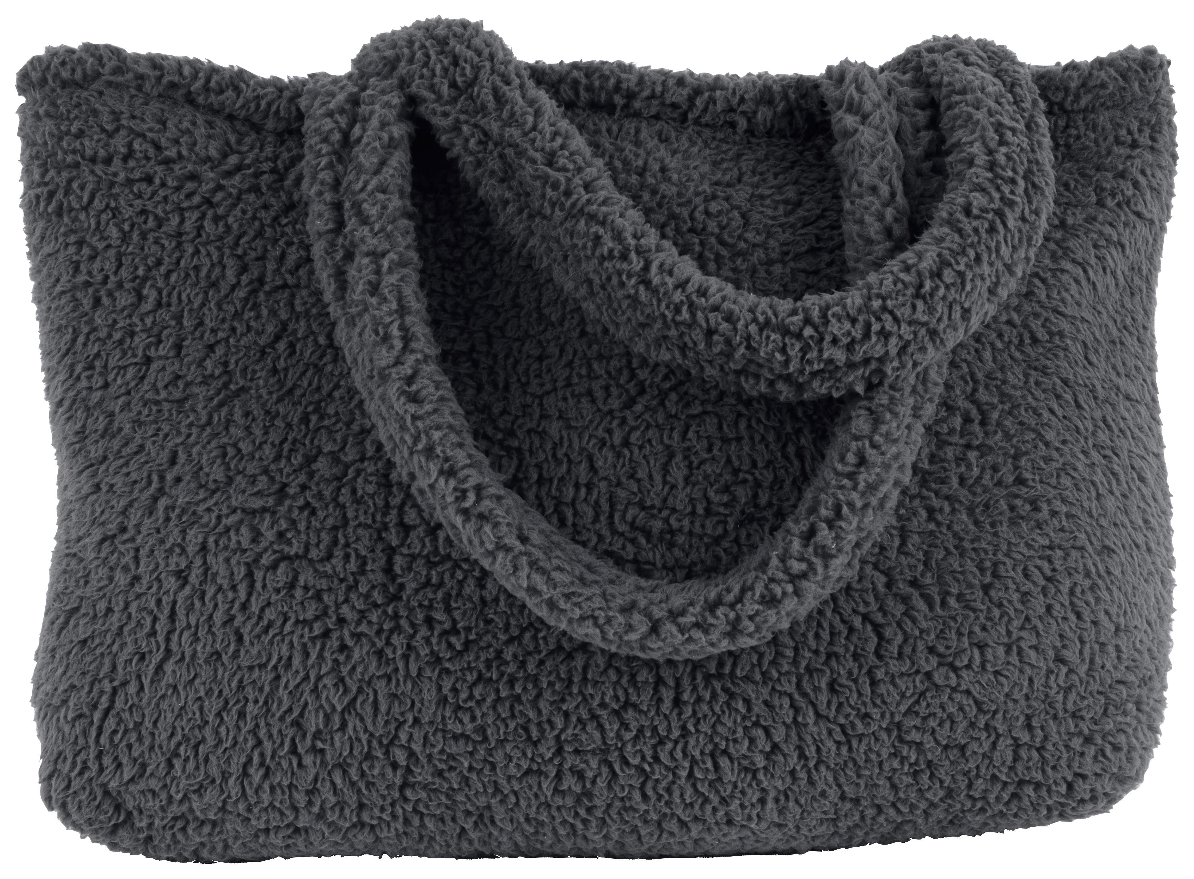 Handtasche Luisa - Anthrazit, ROMANTIK / LANDHAUS, Textil (50/38/10cm) - James Wood