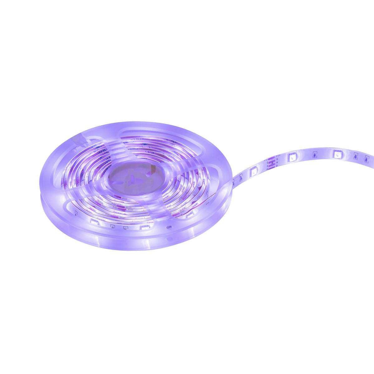 Led Díszlámpa Thore Kb. 300cm - fekete/fehér, Modern, műanyag (300cm) - Luca Bessoni