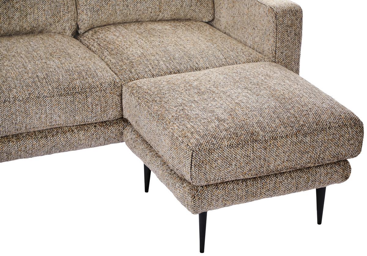 3-sitzer-sofa Parma Multicolor Chenille B: 208 Cm - Multicolor/Schwarz, Basics, Holz/Textil (208/83/151cm) - Livetastic