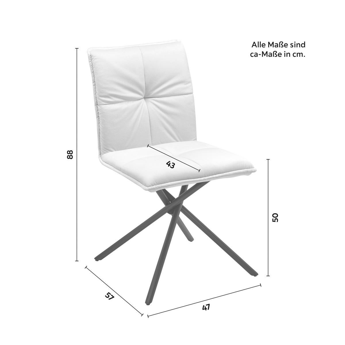 Židle Lunita růžová - růžová/černá, Moderní, kov/textil (47/88/57cm) - Bessagi Home