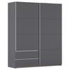 Schwebetürenschrank Stoke Grau B: 175 cm - Grau, MODERN, Holzwerkstoff (175/210/59cm) - Rauch Möbel