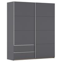 Schwebetürenschrank Stoke Grau B: 175 Cm - Grau, MODERN, Holzwerkstoff (175/210/59cm) - Rauch Möbel