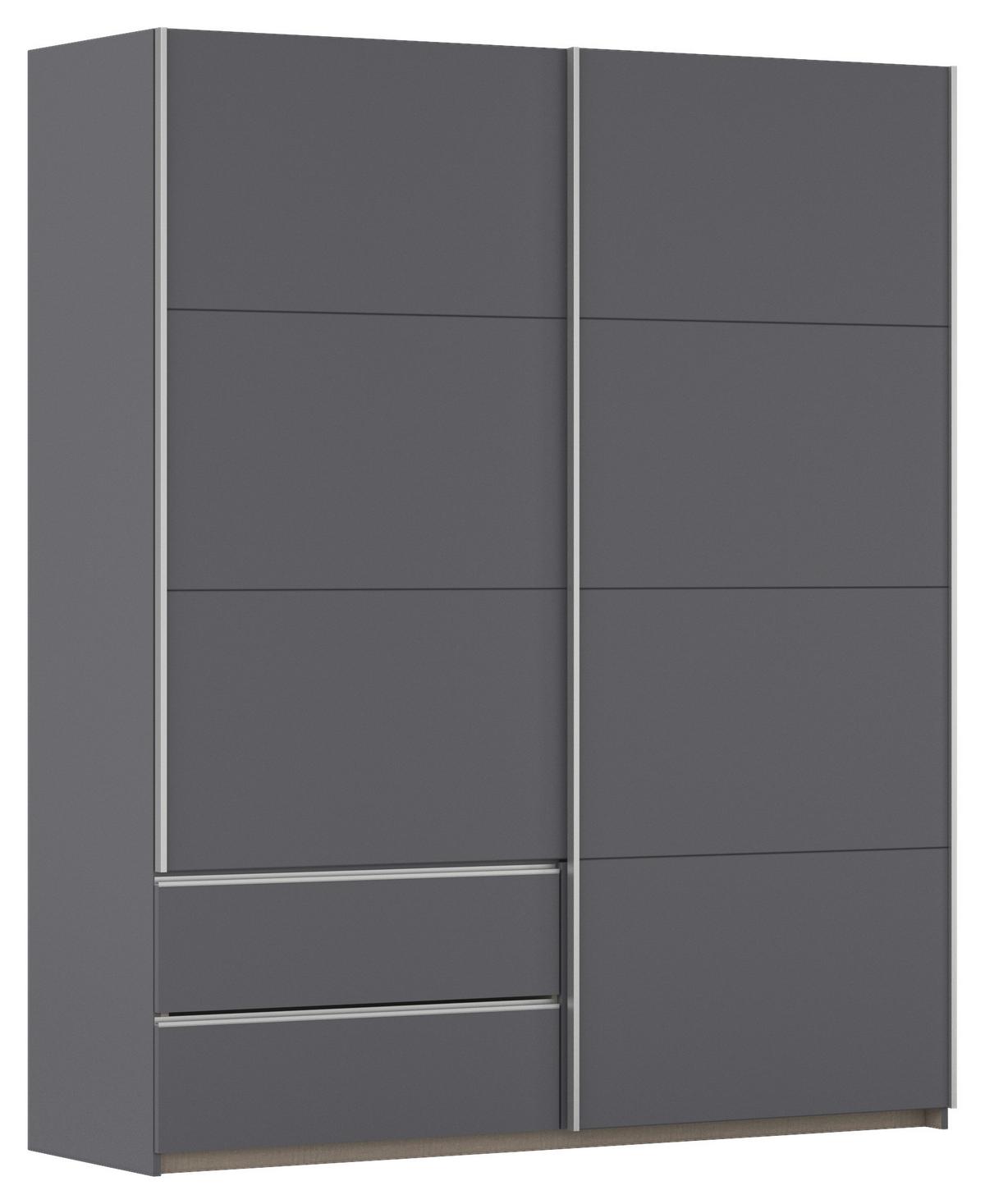 Schwebetürenschrank Stoke Grau B: 175 Cm - Grau, MODERN, Holzwerkstoff (175/210/59cm) - Rauch Möbel