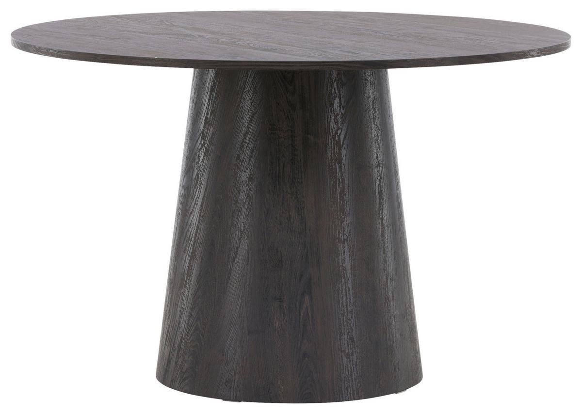 Esstisch Lanzo - Schwarz/Braun, Design, Holz (120/120/75cm) - Livetastic