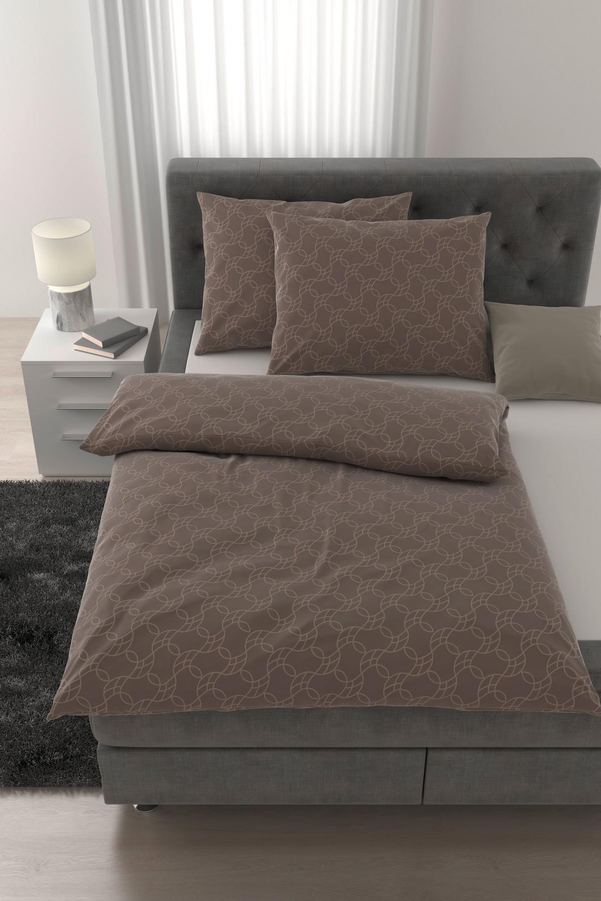 POVLEČENÍ ARC XXL - šedohnědá, Romantický / Rustikální, textil (200/220cm) - Mömax