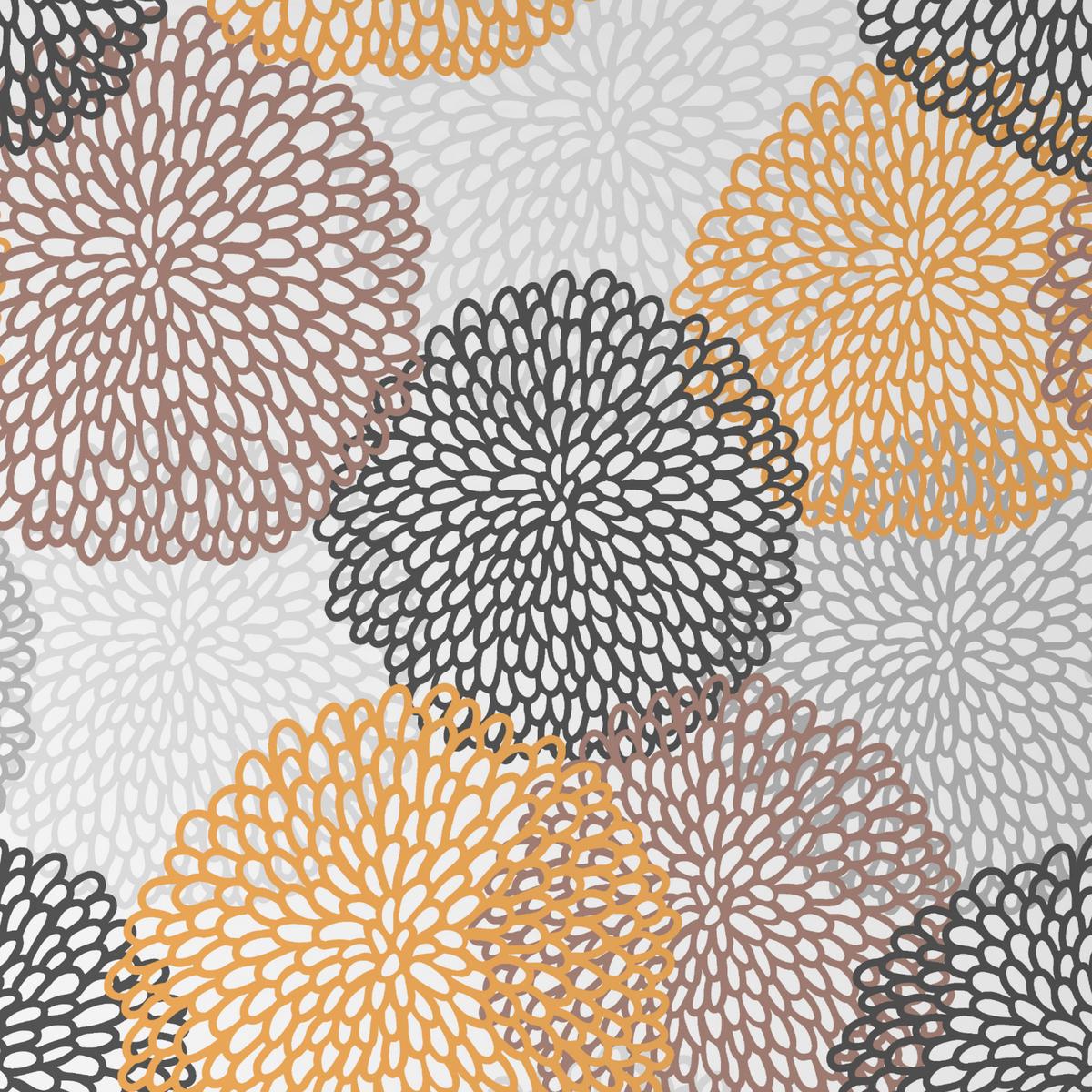 BETTWÄSCHE FLORA - Beere/Gelb, MODERN, Textil - Luca Bessoni