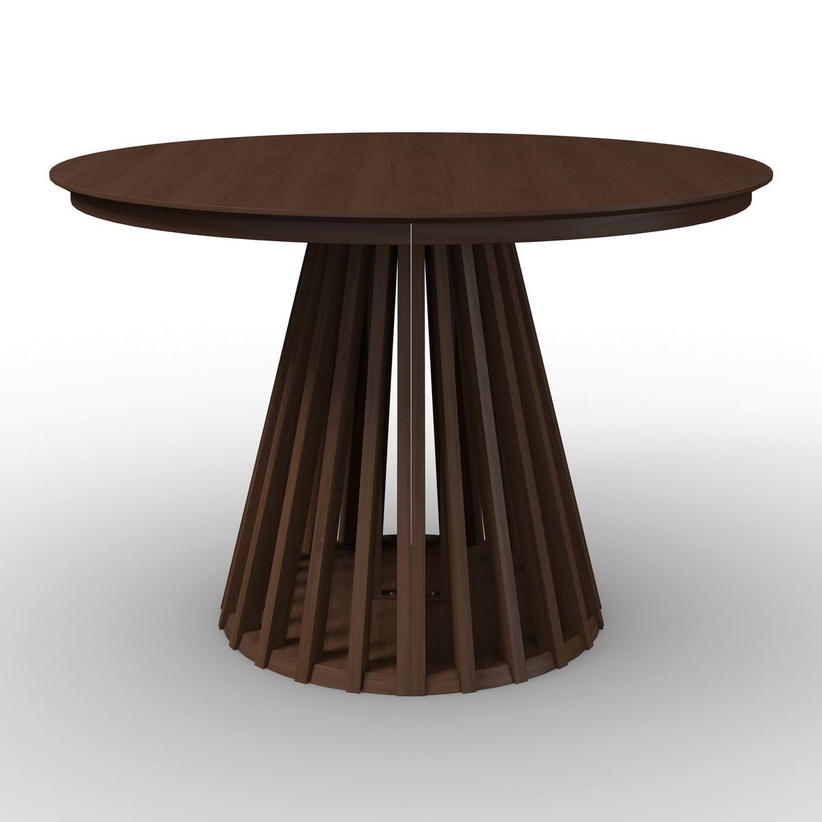 Výsuvný stôl ENNIO 120 - barvy vlašských ořechů, Moderní, kov/dřevo (120-160/75/120cm) - Bessagi Home