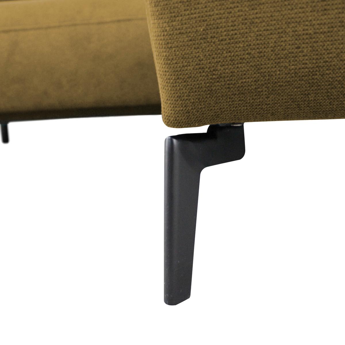 Ecksofa Prince Gelb S: 240x163 Cm - Gelb/Schwarz, Design, Textil (240/163cm) - MID.YOU