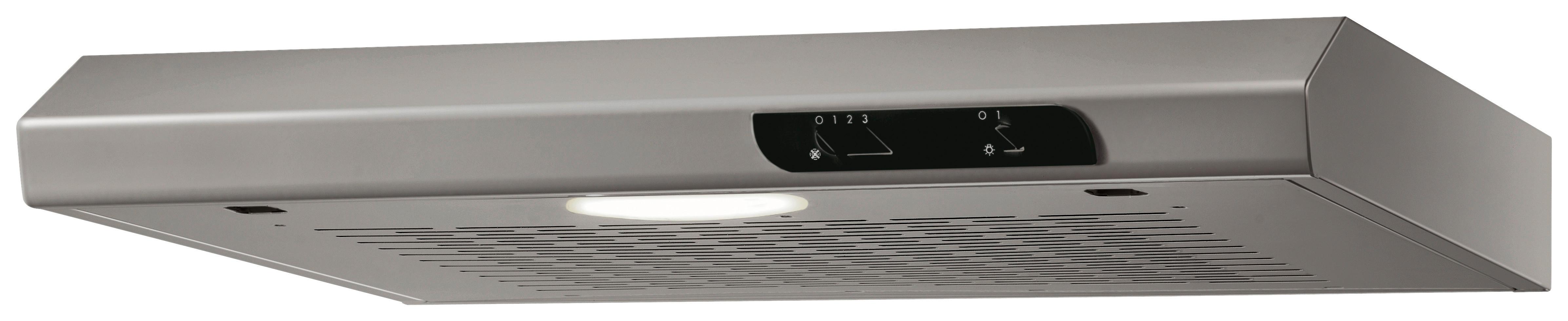 Dunstabzugshaube Suna Edelstahlfarben B: 60 cm, LED - Edelstahlfarben, Trend, Metall (60/7,6/47cm) - Respekta