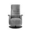 Relaxsessel Latina Grau 360 Grad Drehbar, B: 72 Cm - Schwarz/Grau, MODERN, Textil (72/118/85-165cm) - Livetastic
