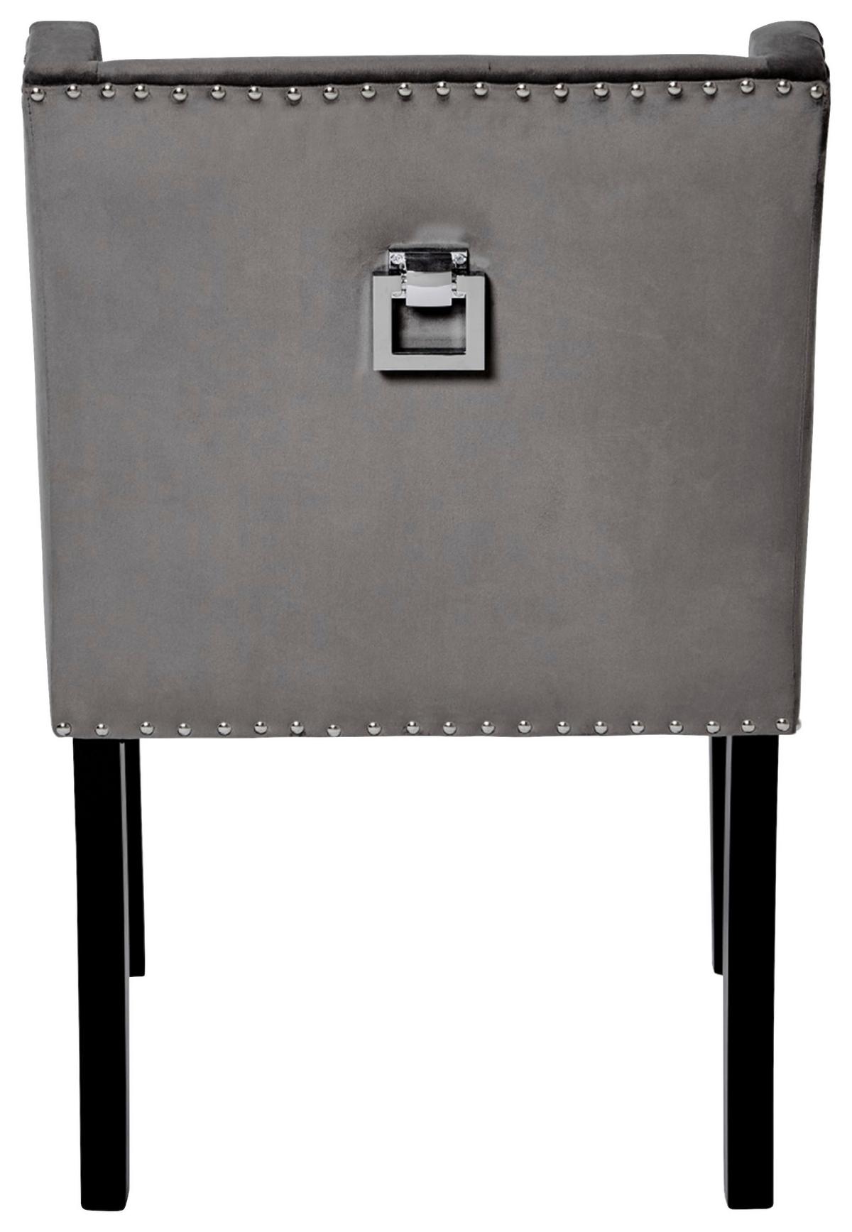 Armlehnstuhl Savik Kent Anthrazit/schwarz B: 58 Cm - Anthrazit/Schwarz, MODERN, Holz (58/62,5/88cm) - Livetastic