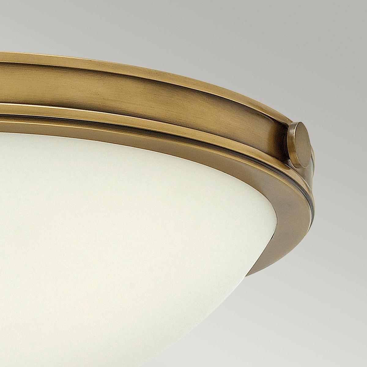Mennyezeti Lámpa Hk-Collier-F-S - sárgarézszínű, Konventionell, üveg/fém (34.6/12.4cm) - Elstead Lighting