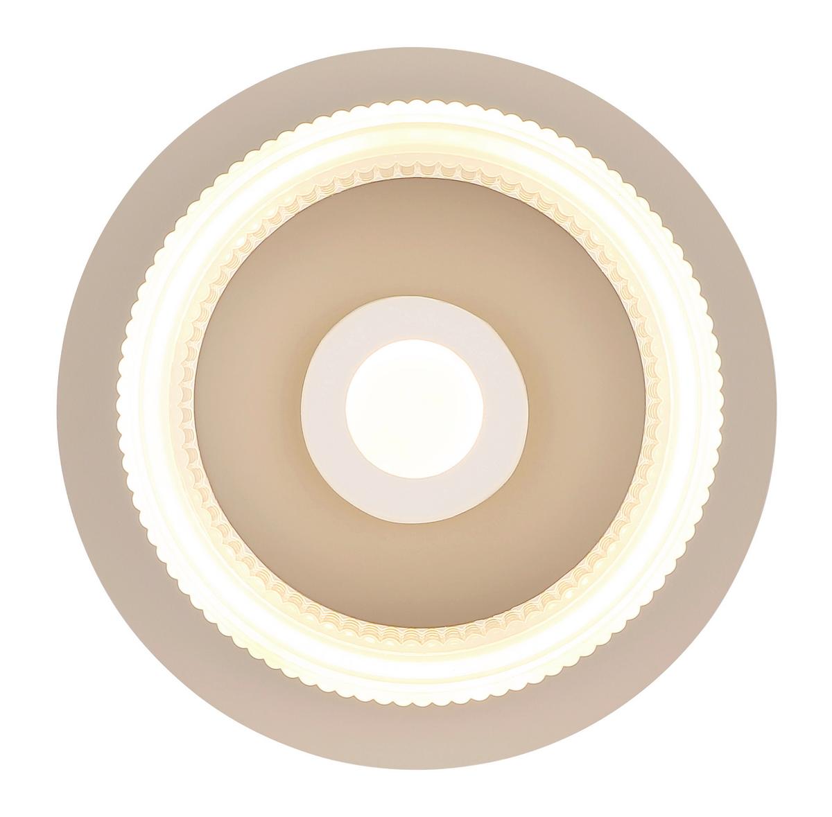 STROPNÉ LED SVIETIDLO MARLENNE - priehľadné/piesková, Design, kov/plast (16/7cm) - Globo