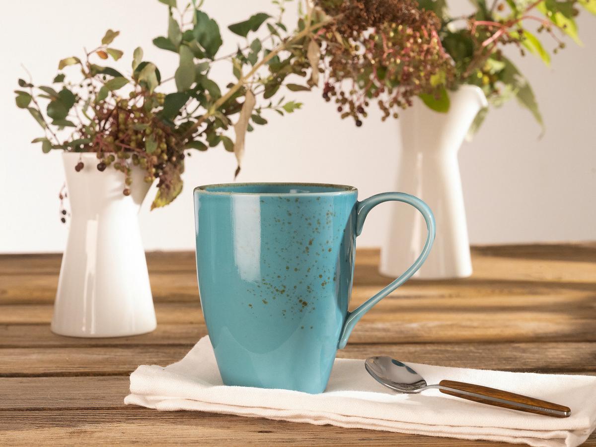 KAFFEEBECHERSET 22043 NATURE COLLECTION - Türkis, Trend, Keramik (300ml) - Creatable