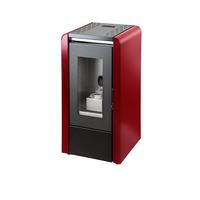 Palletofen Baby Bordeaux Metall 5kw Mit Wi-Fi - Bordeaux, Basics, Metall (42,5/82,5/46,0cm)