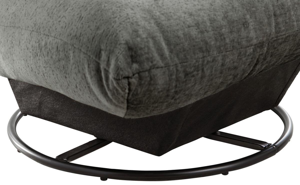 Relaxsessel Cremona Polyester Anthrazit - Anthrazit/Schwarz, Design, Textil (100/78/96cm) - Livetastic