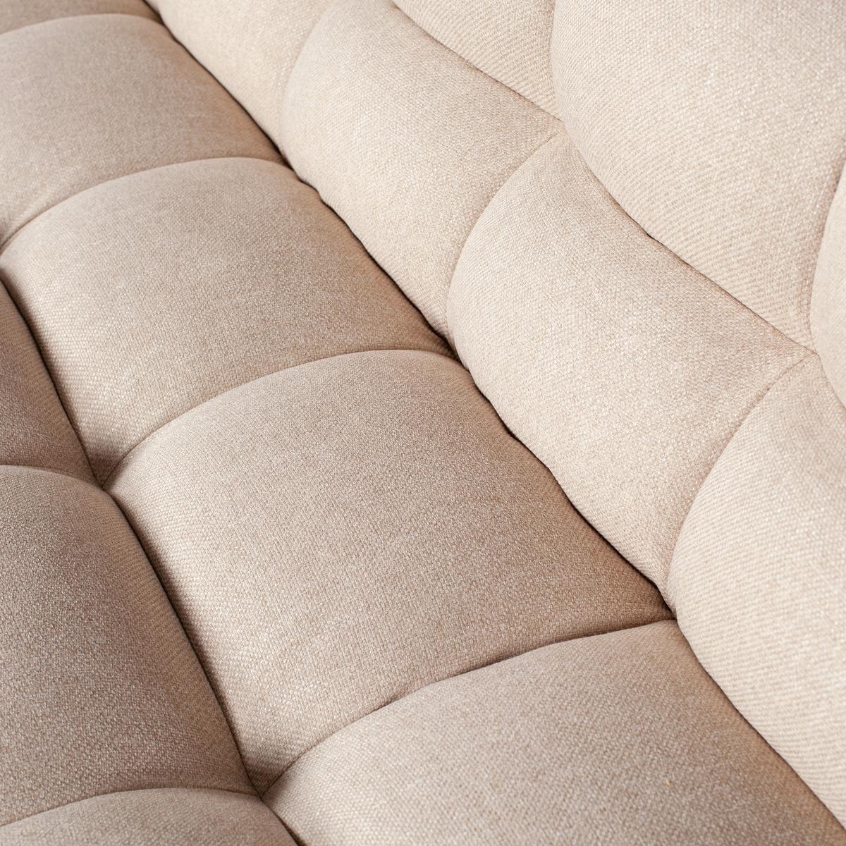 Sessel Pepper Sandfarben B: 100cm - Sandfarben/Schwarz, Design, Textil (100/79/92cm) - Livetastic