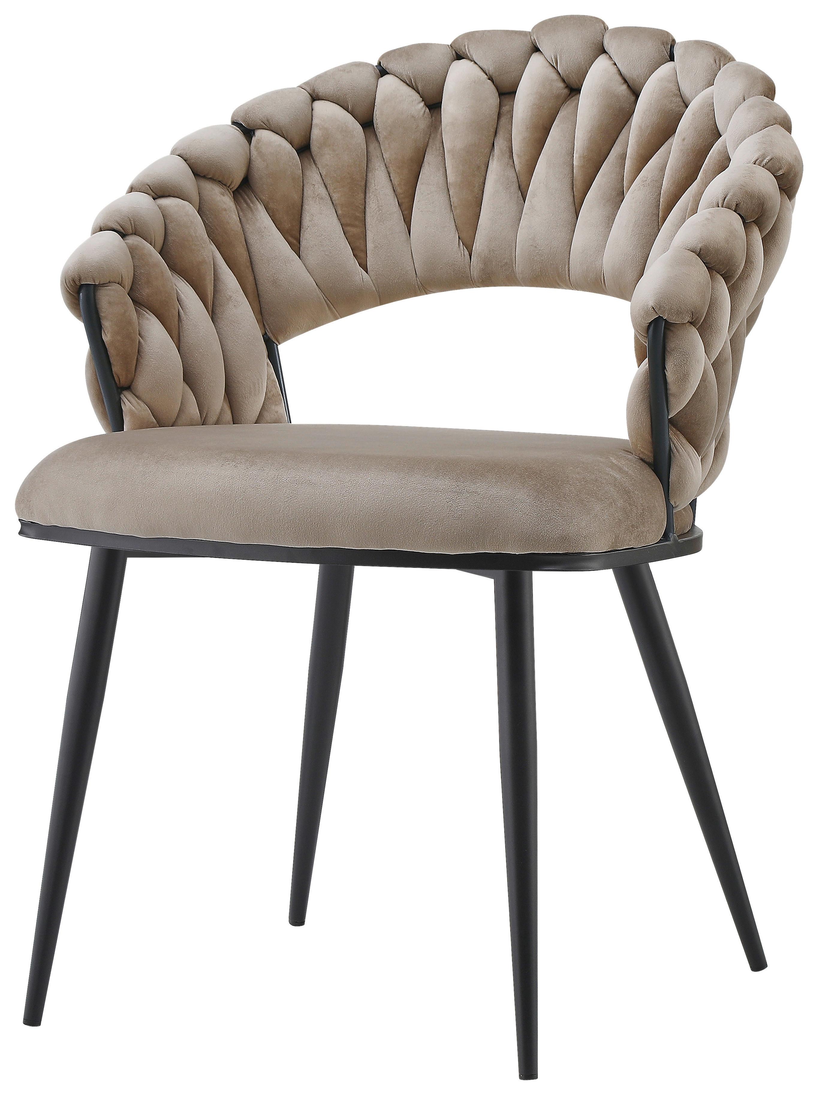SADA ŽIDLÍ S PODRUČKAMI FINESSE 125 - černá/béžová, Design, kov/plast (61/82/60cm) - Kayoom